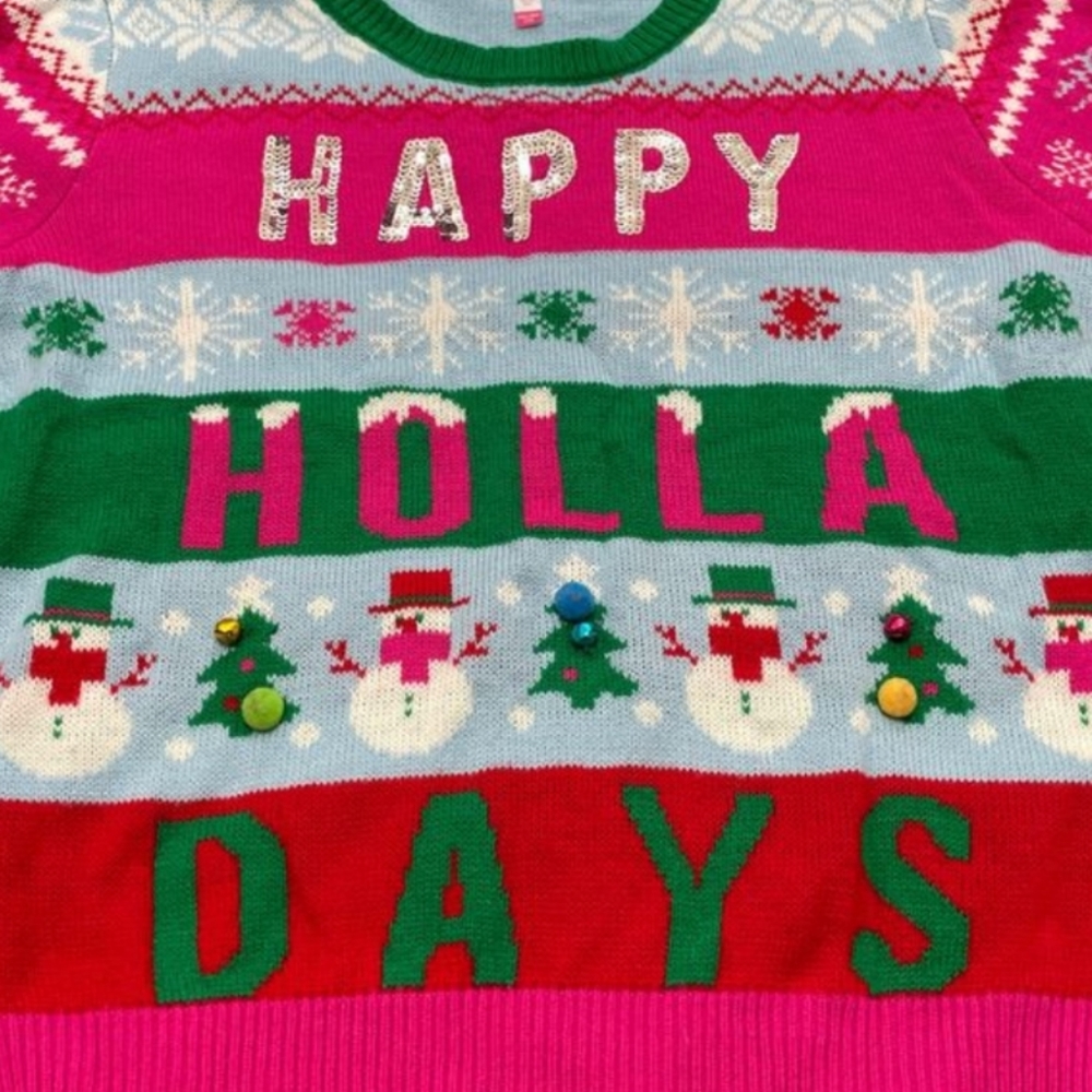 No Boundaries Multicolored Bright "Happy Holla Da… - image 2